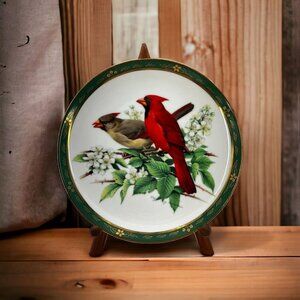 1990 Vintage Cardinals The Songbirds of Roger Tory Peterson Collector Plates
